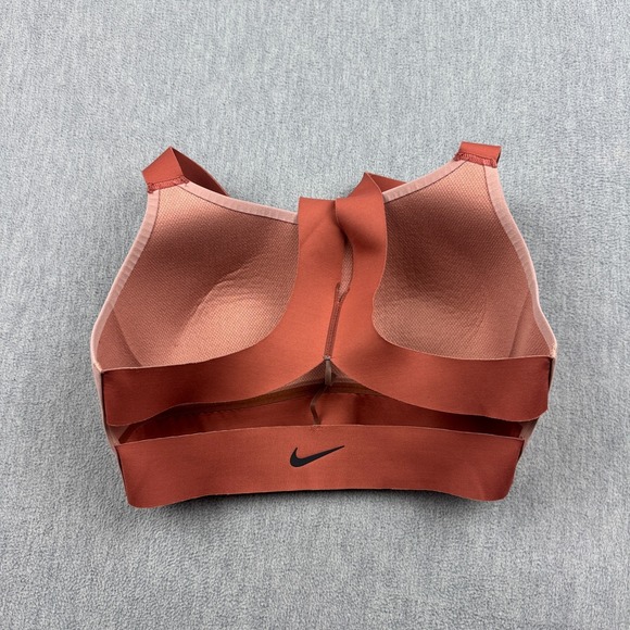 Nike Sports Bra Women Small Orange Breathe Medium-Support Training Sports Active - Picture 7 of 8